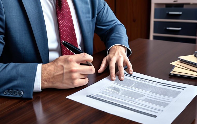 **
Prompt: Contract negotiation scene, lawyer reviewing AI consulting agreement, emphasizing liability, data privacy, copyright clauses, modern office setting, legal documents scattered, serious and professional tone.
**