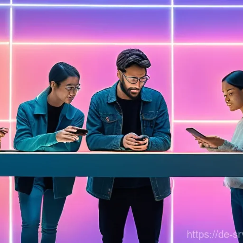 AI 상담사 서비스의 데이터 수집 방법 - **Prompt:** A diverse group of people of varying ages (including teenagers and adults, all fully clo...