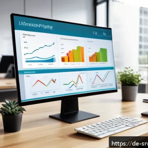 Home 32 AI 상담사 서비스의 성과 측정 - A modern digital consulting platform dashboard displayed on a sleek computer screen in a bright offi...