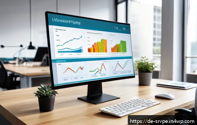 AI 상담사 서비스의 성과 측정 - A modern digital consulting platform dashboard displayed on a sleek computer screen in a bright offi...