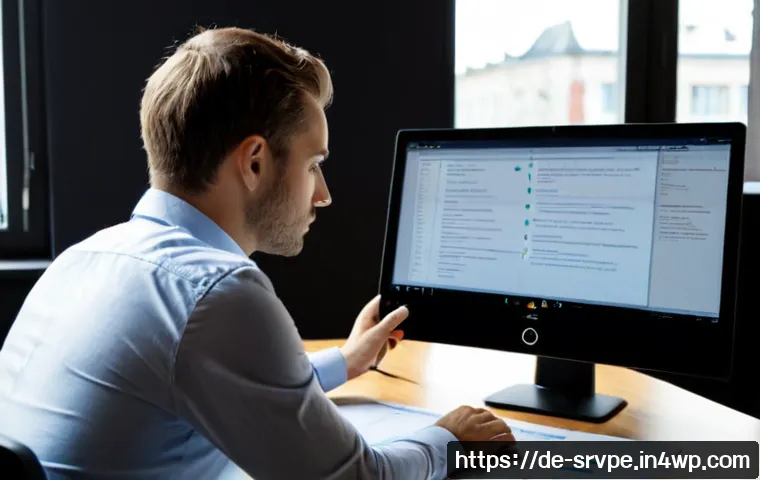 Home 17 AI 상담사 서비스의 문제 해결 접근법 - Photorealistic German customer support specialist in a modern Berlin office, calmly reviewing a diff...